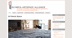 Desktop Screenshot of olympiaartspace.org