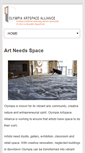 Mobile Screenshot of olympiaartspace.org