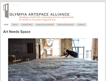 Tablet Screenshot of olympiaartspace.org